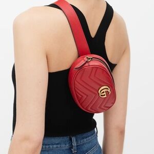 COA/Red Gucci Marmont Belt Bag 75/30